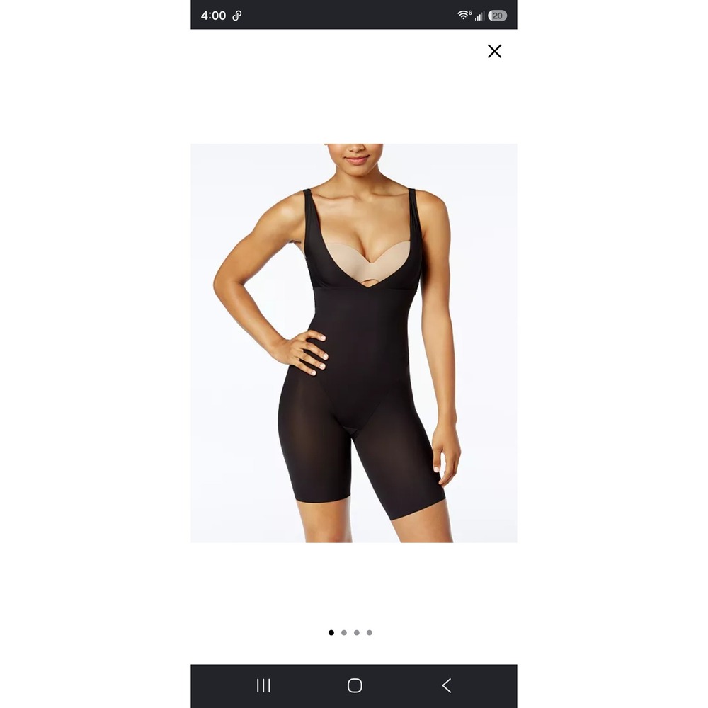 Maidenform Body Shaper 2XL Black Firm Control Bodysuit 2556 WYOB Shapewear - Picture 8 of 9